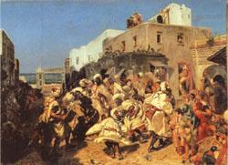 Blacks Dancing in Tangiers, Alfred Dehodencq
